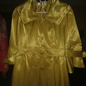 Metallic Gold Trench Coat